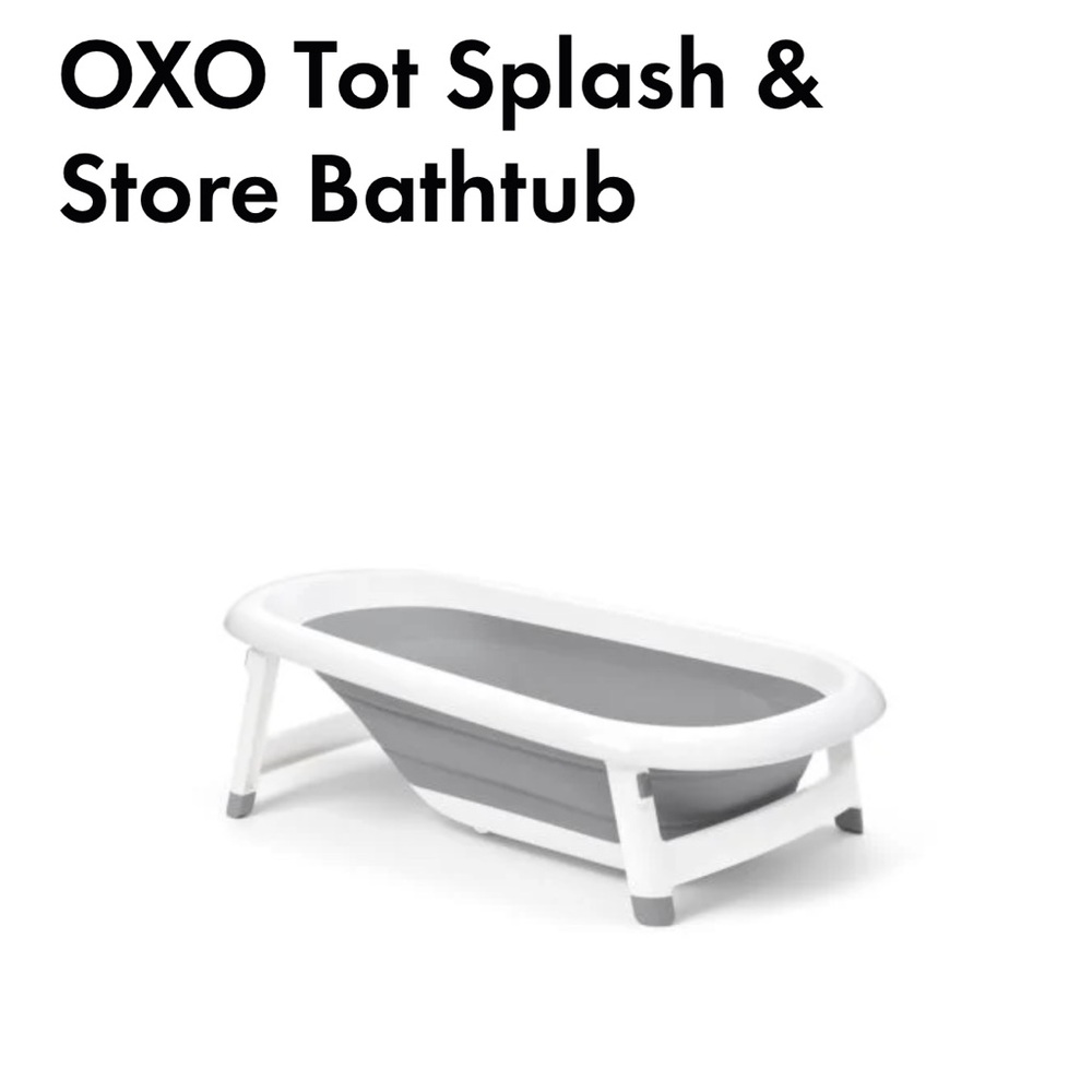 NEW OXO Tot Splash & Store Bathtub